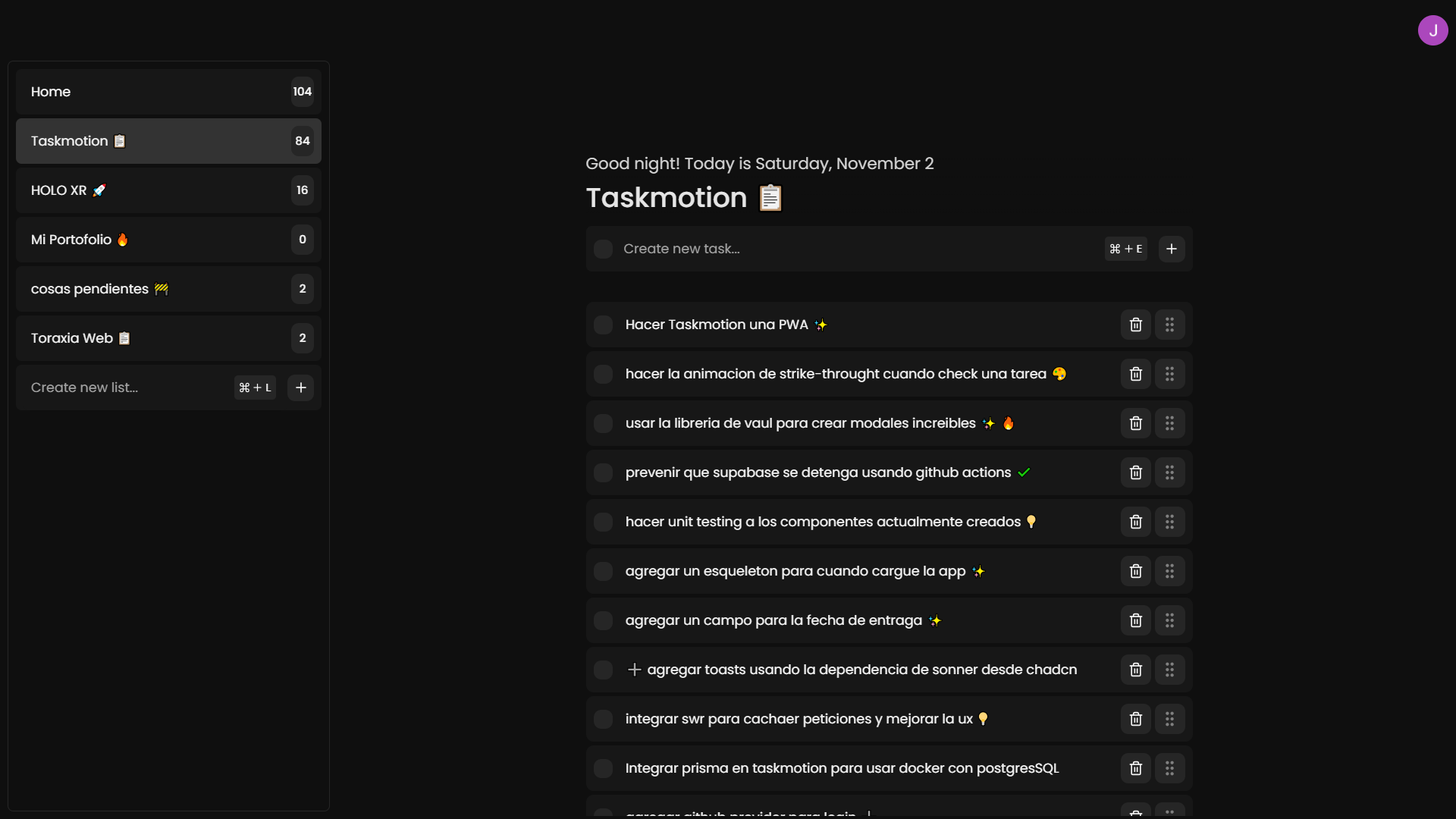 Taskmotion Screenshot